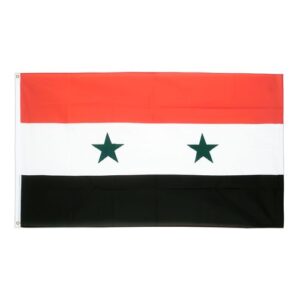 Drapeau  Syrie la Toile polyester 140cm × 90cm Maroc – Drapeau Officiel Premium