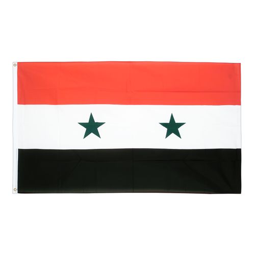 Drapeau  Syrie la Toile polyester 140cm × 90cm Maroc – Drapeau Officiel Premium