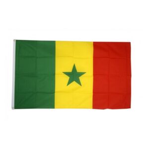 Drapeau Sénégal pour entreprise la toile Polyster Maroc – Drapeau Officiel Premium