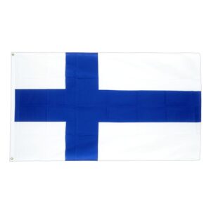 Drapeau Finlande La toile polyester 140cm × 90cm Maroc – Drapeau Officiel Premium