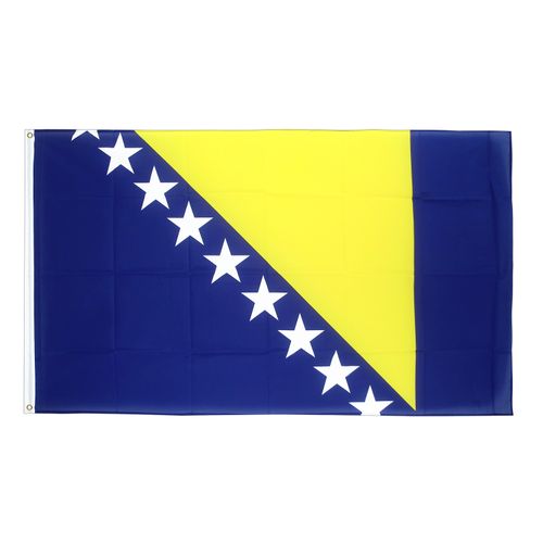 Drapeau 	Bosnie-Herzégovine la toile polyester Maroc – Drapeau Officiel Premium