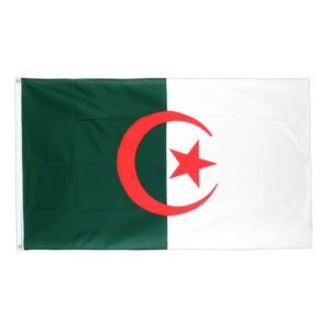 Drapeau  Algérie la Toile polyester 140cm × 90cm Maroc – Drapeau Officiel Premium