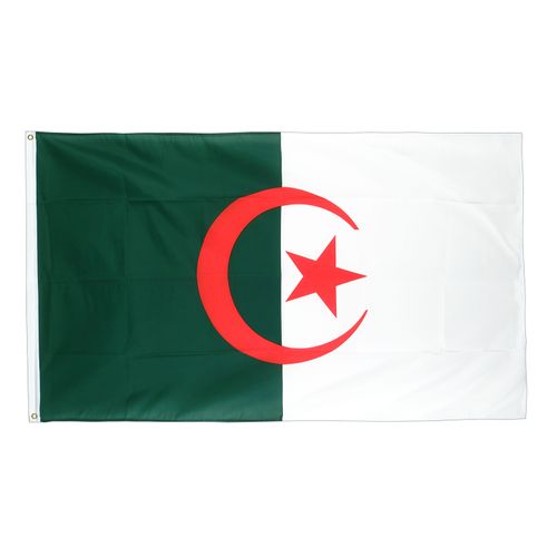 Drapeau  Algérie la Toile polyester 140cm × 90cm Maroc – Drapeau Officiel Premium