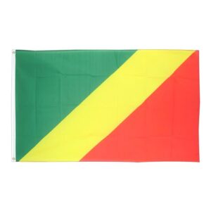 Drapeau Congo la Toile polyester 140cm × 90cm Maroc – Drapeau Officiel Premium