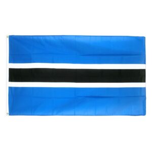 Drapeau Botswana la toile polyester Maroc – Drapeau Officiel Premium