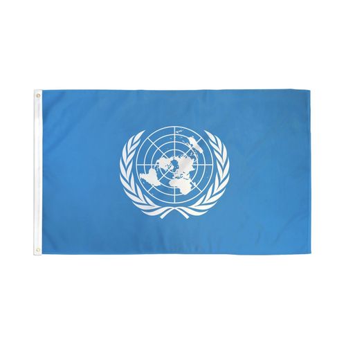 drapeau onu  drapeau des nations unies  la toile polyester 70cm x 100 Maroc – Drapeau Officiel Premium