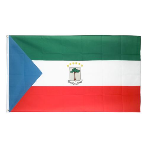 Drapeau Guinée équatoriale  la Toile polyester 140cm × 90cm Maroc – Drapeau Officiel Premium