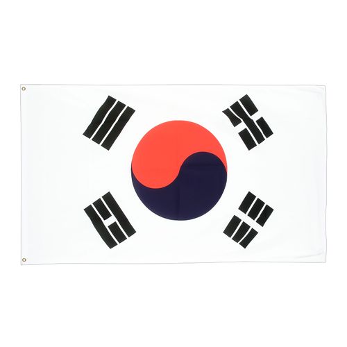 Drapeau  Corée du Sud  la Toile polyester 140cm × 90cm Maroc – Drapeau Officiel Premium