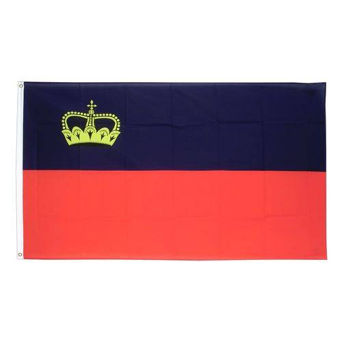 Drapeau 	Liechtenstein la toile polyester Maroc – Drapeau Officiel Premium