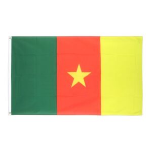 Drapeau    Cameroun la Toile polyester 140cm × 90cm Maroc – Drapeau Officiel Premium