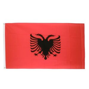 Drapeau Albanie la toile  70cm x 100 Maroc – Drapeau Officiel Premium