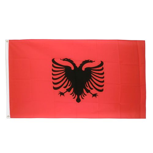 Drapeau Albanie la toile  70cm x 100 Maroc – Drapeau Officiel Premium