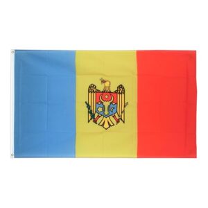 Drapeau 	Moldavie la toile polyester 70cm x 100 Maroc – Drapeau Officiel Premium