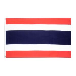 Drapeau  Thaïlande  la Toile polyester 140cm × 90cm Maroc – Drapeau Officiel Premium