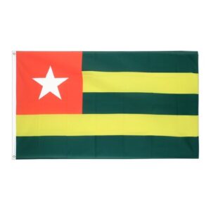 Drapeau    Togo  la Toile polyester 140cm × 90cm Maroc – Drapeau Officiel Premium