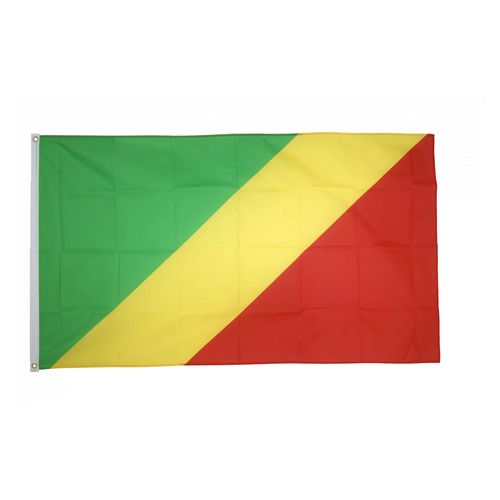 Drapeau Congo la toile polyester Maroc – Drapeau Officiel Premium