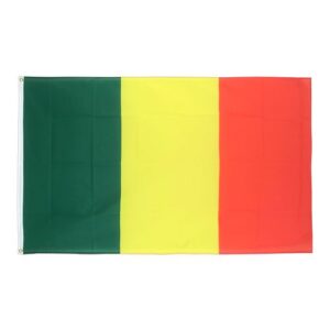 Drapeau Drapeau Mali la toile   140cm × 90cm Maroc – Drapeau Officiel Premium