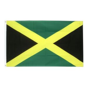 Drapeau Jamaïque la Toile polyester 140cm × 90cm Maroc – Drapeau Officiel Premium