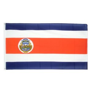 Drapeau Costa Rica la Toile polyester 140cm × 90cm Maroc – Drapeau Officiel Premium