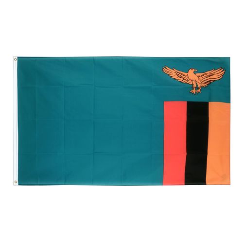 Drapeau    Zambie la Toile polyester 140cm × 90cm Maroc – Drapeau Officiel Premium