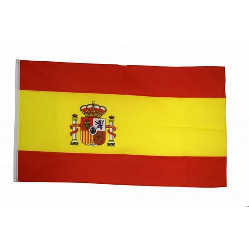 Drapeau Espagne pour entreprise la toile Polyster Maroc – Drapeau Officiel Premium