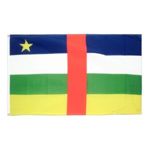 Drapeau République centrafricaine la Toile polyester 140cm × 90cm Maroc – Drapeau Officiel Premium