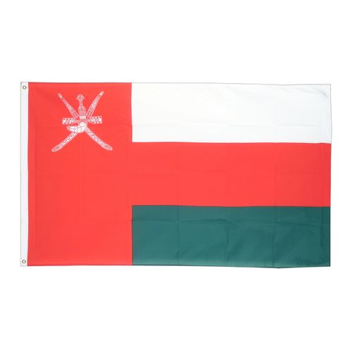 Drapeau  Oman la Toile polyester 140cm × 90cm Maroc – Drapeau Officiel Premium