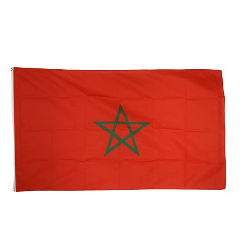 drapeaux marocain pour entreprise la toile polyester Maroc – Drapeau Officiel Premium