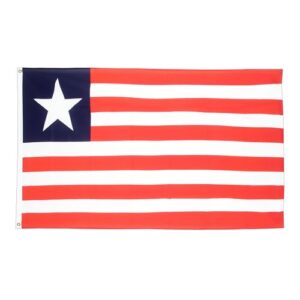 Drapeau Liberia la Toile polyester 140cm × 90cm Maroc – Drapeau Officiel Premium