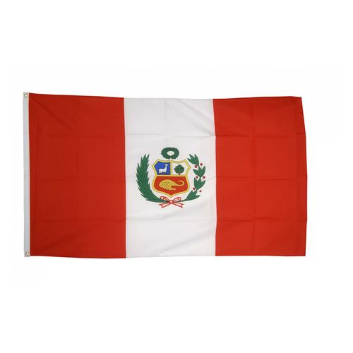 Drapeau Drapeau Pérou la toile 140cm × 90cm Maroc – Drapeau Officiel Premium