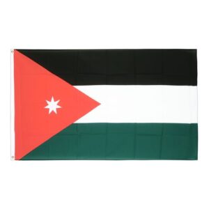Drapeau Jordanie 70cm x 100 Maroc – Drapeau Officiel Premium
