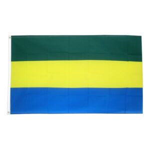 Drapeau Gabon la toile  70cm x 100 Maroc – Drapeau Officiel Premium