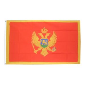 Drapeau 	Monténégro la toile polyester 70cm x 100 Maroc – Drapeau Officiel Premium