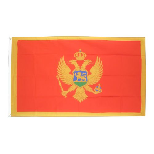 Drapeau 	Monténégro la toile polyester 70cm x 100 Maroc – Drapeau Officiel Premium