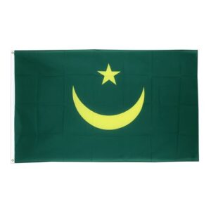 Drapeau  Mauritanie la Toile polyester 140cm × 90cm Maroc – Drapeau Officiel Premium