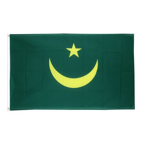 Drapeau  Mauritanie la Toile polyester 140cm × 90cm Maroc – Drapeau Officiel Premium
