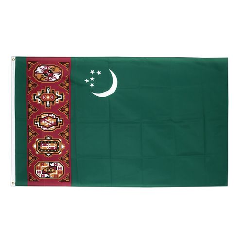 Drapeau Turkménistan 70cm x 100 Maroc – Drapeau Officiel Premium