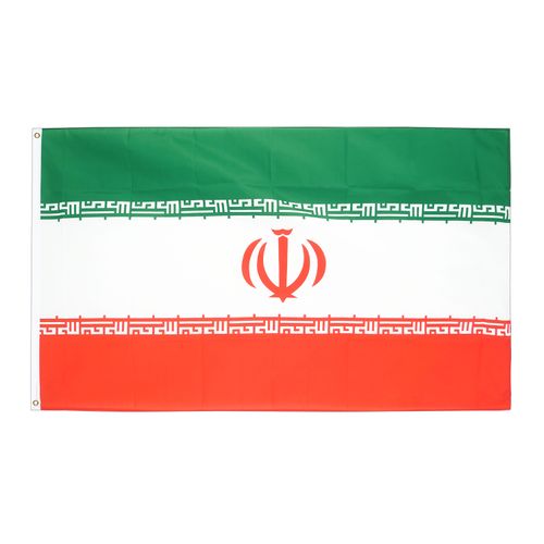 Drapeau  de l'Iran la Toile polyester 140cm × 90cm Maroc – Drapeau Officiel Premium