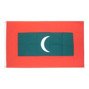 Drapeau  Maldives la Toile polyester 140cm × 90cm Maroc – Drapeau Officiel Premium