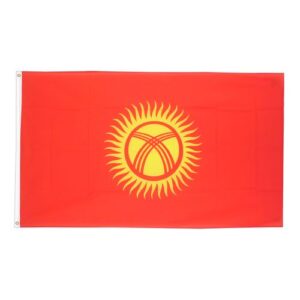 Drapeau Kirghizistan 70cm x 100 Maroc – Drapeau Officiel Premium