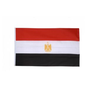 Drapeau Egypte la toile   140cm × 90cm Maroc – Drapeau Officiel Premium