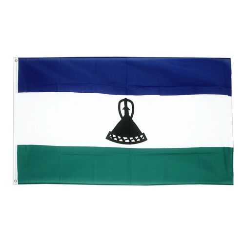Drapeau Lesotho la toile polyester Maroc – Drapeau Officiel Premium