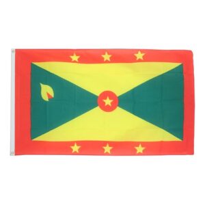 Drapeau Grenade la Toile polyester 140cm × 90cm Maroc – Drapeau Officiel Premium