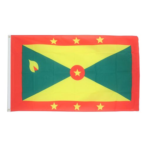 Drapeau Grenade la Toile polyester 140cm × 90cm Maroc – Drapeau Officiel Premium