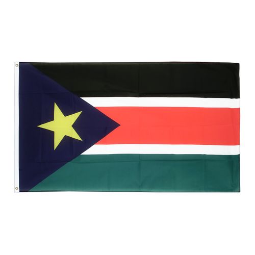 Drapeau    Soudan du Sud la Toile polyester 140cm × 90cm Maroc – Drapeau Officiel Premium