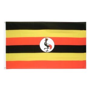 Drapeau   Ouganda  la Toile polyester 140cm × 90cm Maroc – Drapeau Officiel Premium